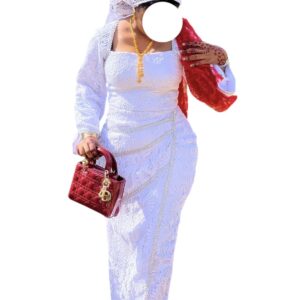 AD3012026, brodé blanc, taille M, foulard