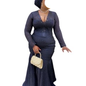 MW3012026, robe brodé, taille XL, foulard