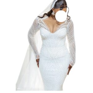 SK11012026, robe de mariée, taille M, voile