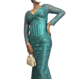 PF11012026, robe de soirée, taille M, turbans