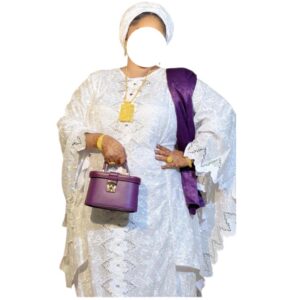 OU16012026, brodé blanc, foulard