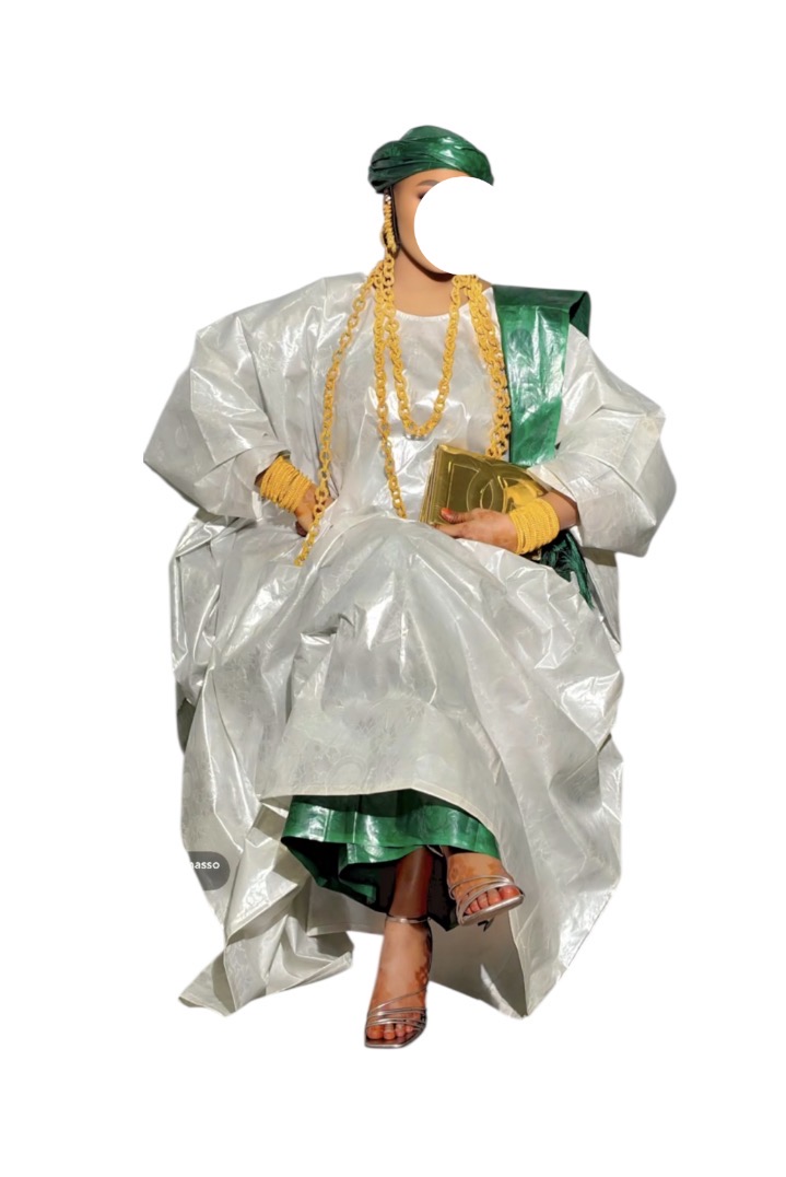 OU16012026, grand boubou, pagne, foulard