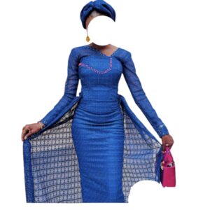 MT21012026, brodé guipure, taille S, foulard