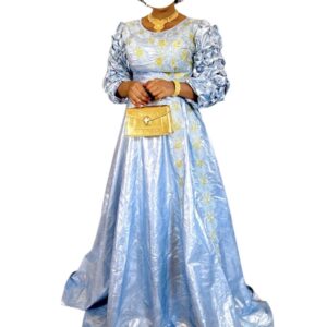 RA27012026, robe Bazin, taille M, foulard