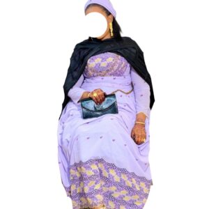 DN27012026, robe brodé voile, foulard, taille M