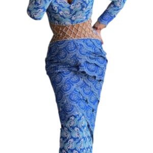 ST18022026, robe brodé, taille M, turban