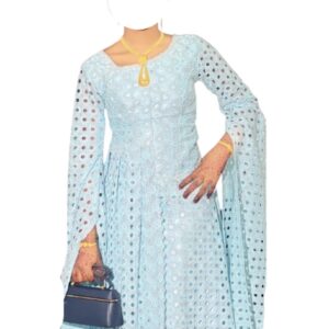 FT18022026, robe brodé HKG, taille M, foulard