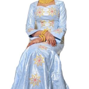 GB18022026, robe bazin, taille S, foulard