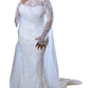 FD25022026, robe de mariée Majesté couture, taille L