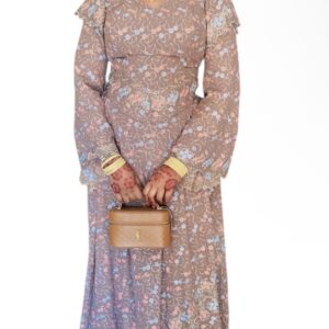 KK11012026, robe brodé, taille M, foulard