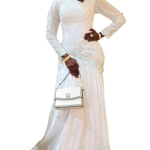 FB04022026, brodé voile, taille M, foulard