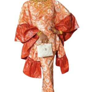 TA09022026, Bazin Diop couture, taille S, foulard