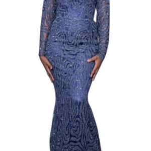 SD14022026, robe de soirée, taille M, turban