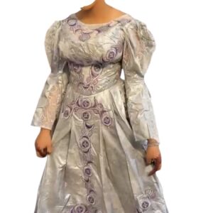 MA14022026, robe bazin KOKO teinture, taille M/L, foulard