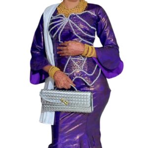 GD16022026, Ensemble bazin, Taille M, foulard