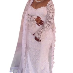 MW05032026, robe de mariée Guipure, taille XL