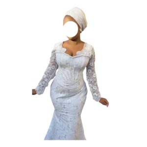 MS31032026, robe de mariée, taille M, avec turban