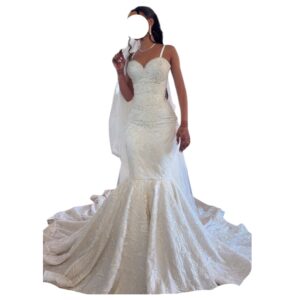 FI02042026, robe de mariée SABIQ, taille S/M, voile
