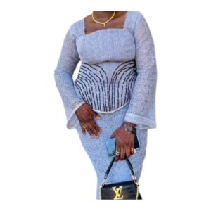 SD02042026, jupe complet brodé, taille XL