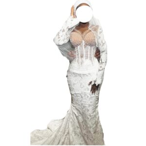 TS05042026, robe de mariée Samba Créateur, taille S, voile