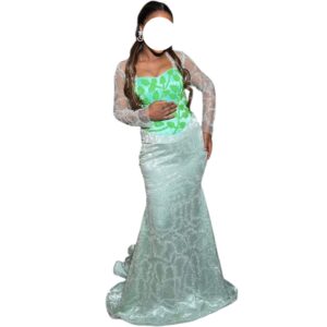 MT08042026, robe de soirée Bamba couture, taille S