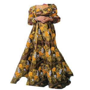 AD24042025, robe Bazin, taille M, turban
