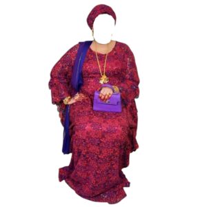 DY24042026, robe brode, taille XL, foulard