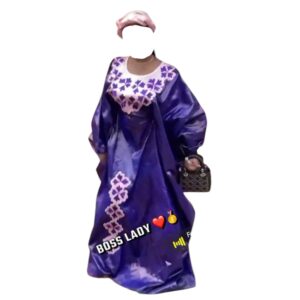 AB24042026, grand boubou Bazin Getzner, taille unique