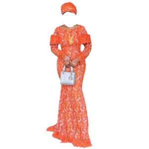 FA24042026, robe brodé Dubaï, taille M, turban