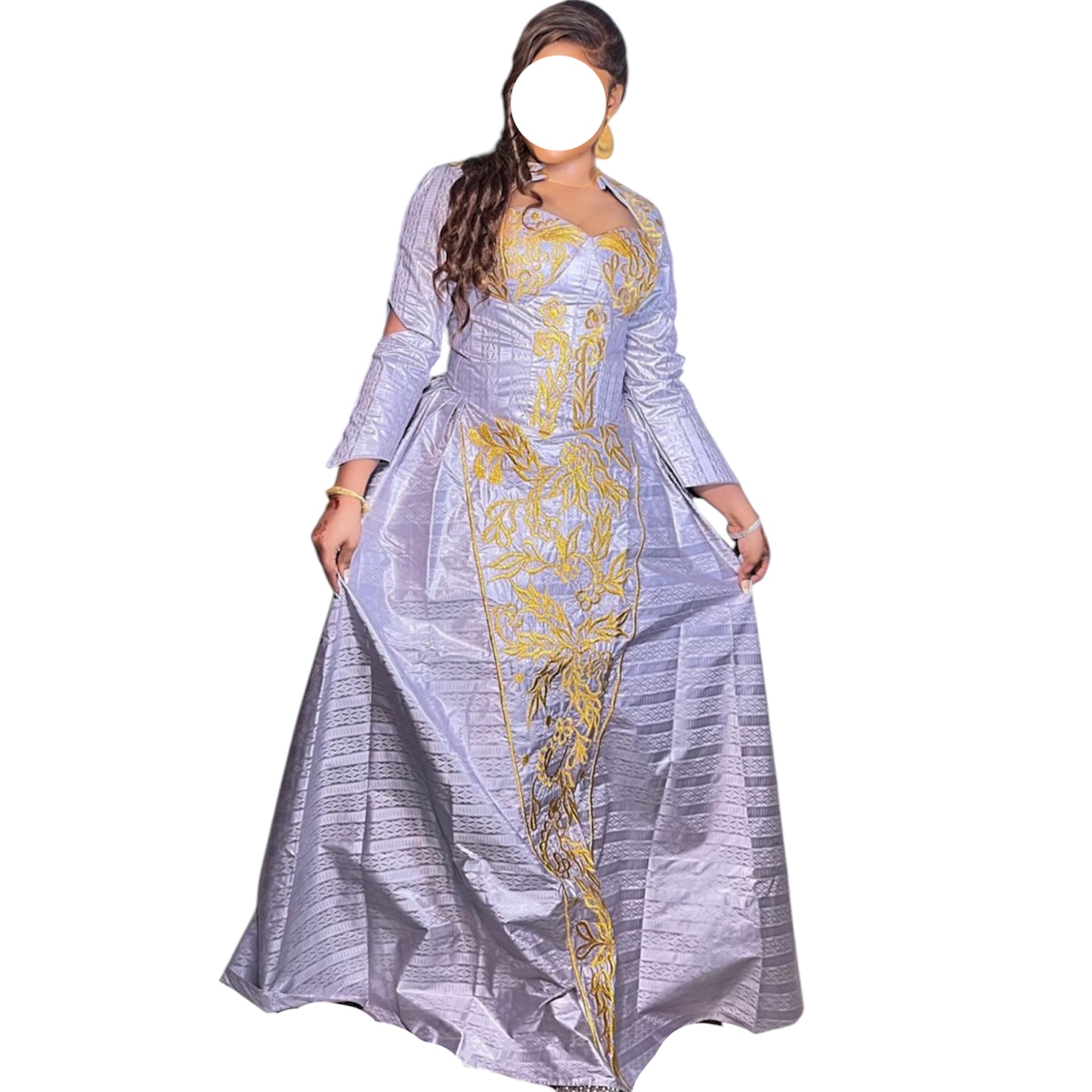FT29042026, robe Bazin, taille L