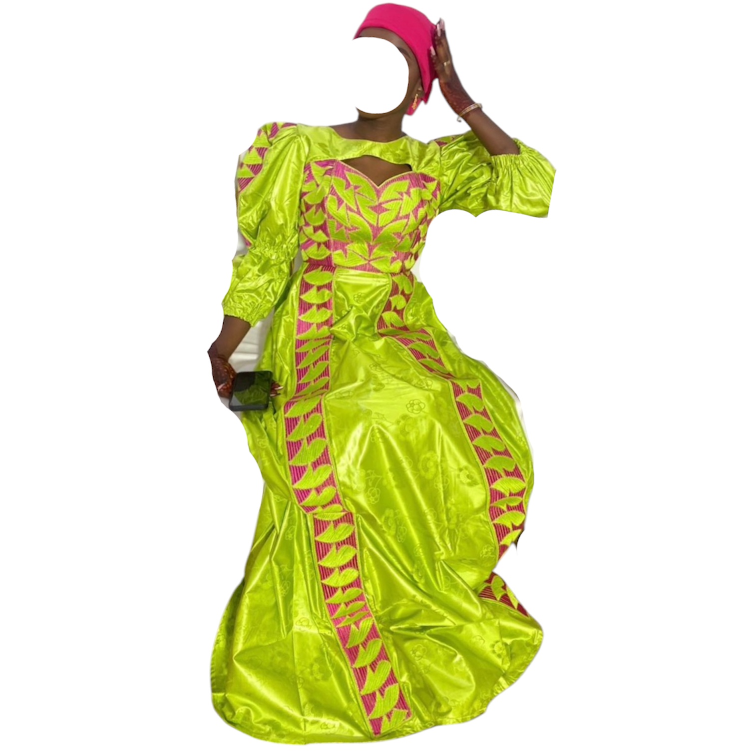 CD01052026, robe Bazin, taille S
