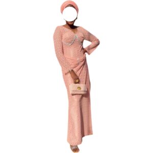 AT14052026, robe brodé, taille M, turban