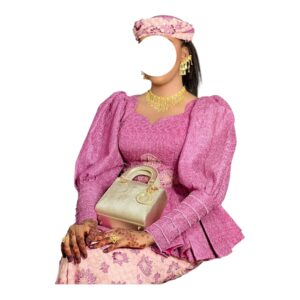 FT18022026, jupe complet brodé, taille S, foulard