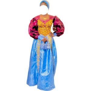 IS14052026, robe Bazin, taille M, turban