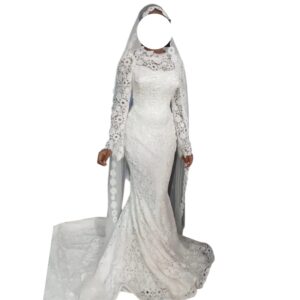 ND14052026, robe de mariée Junior fashion, taille M, voile