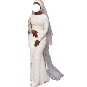 AK14052026, robe de mariée SABIQ, foulard