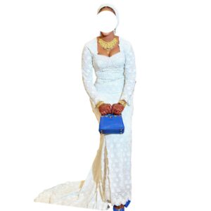 MN21052026, robe brodé blanc, taille M