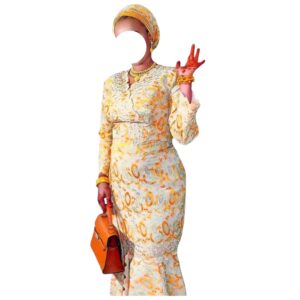 NE14052026, robe brodé Autriche, taille M, turban