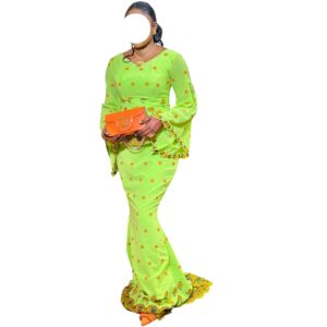 GA17052026, robe brodé voile, taille M