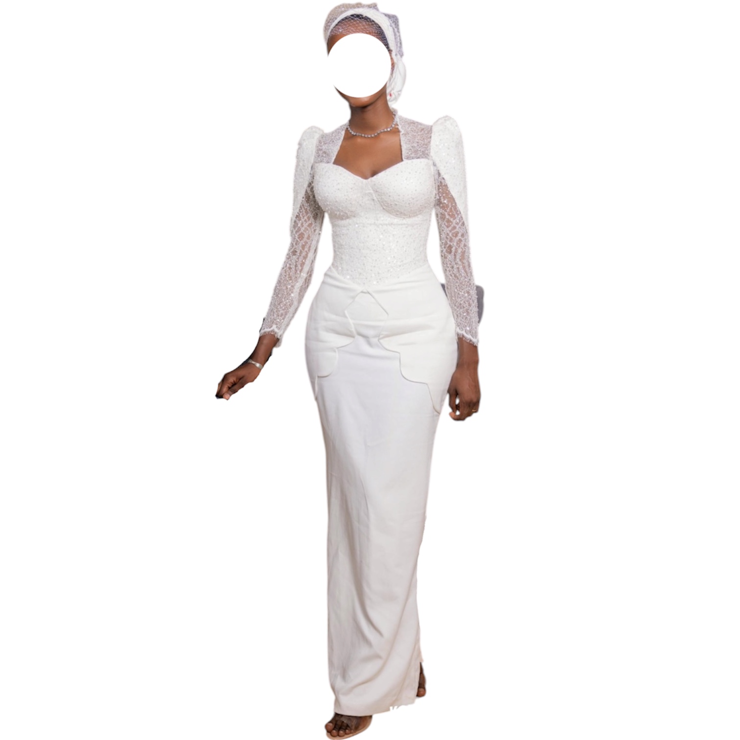 ST20052026, robe de mariée SABIQ, taille S, turban