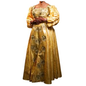 AC21052026, robe Bazin brillant, taille M/L, foulard