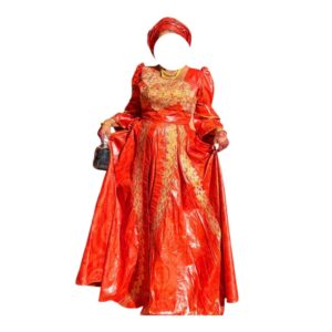 OK23062026, Robe Bazin, Taille XL, Foulard