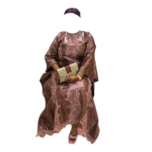 KH22062026, Robe Bazin, Taille XL, Foulard