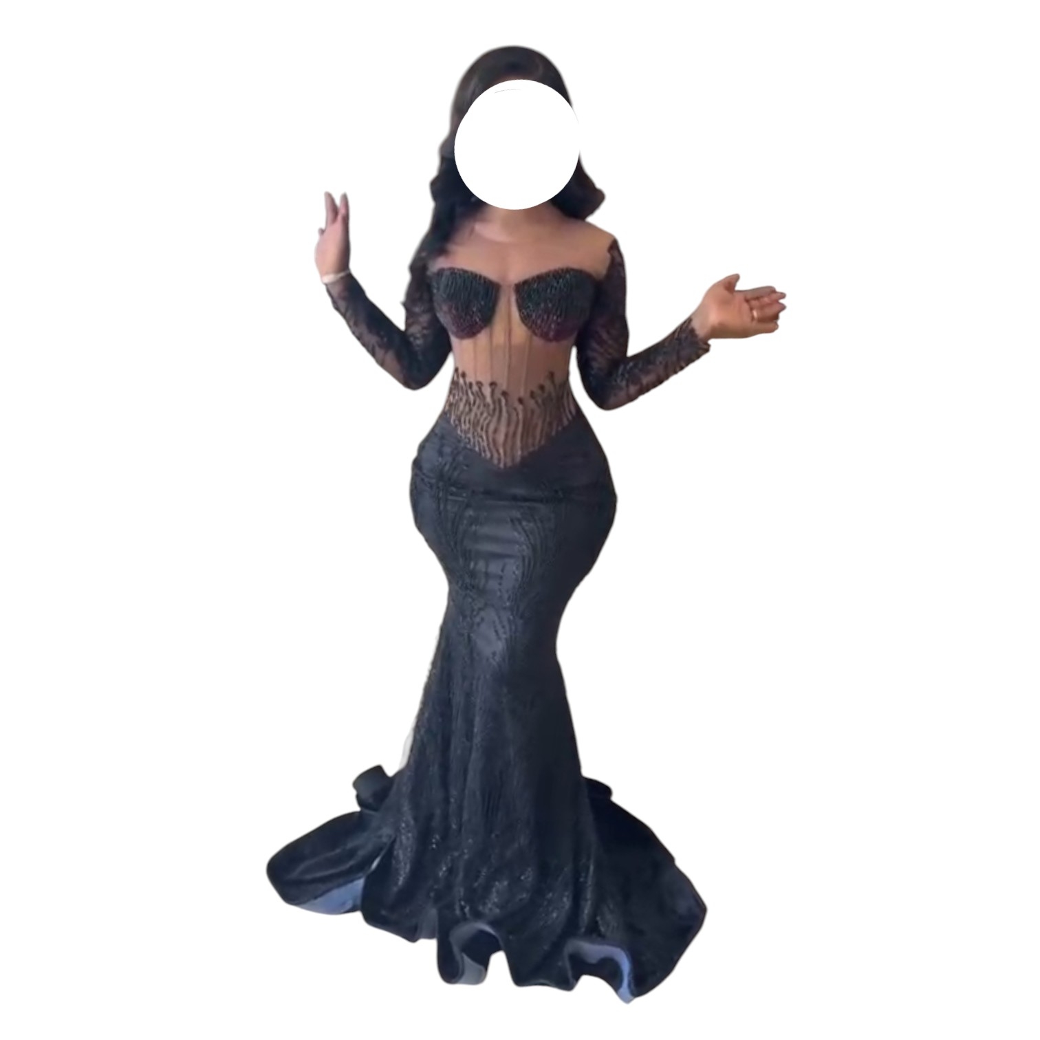 OM19062026, Robe de Soirée, Taille L