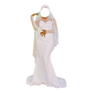 SK25062026, Robe de Mariée, Taille L, Voile