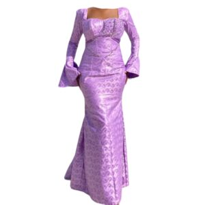 SK02062026, robe bazin Majesté couture