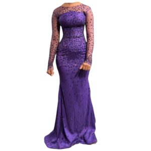 Aïcha A19112025, Robe Tissu, Taille M