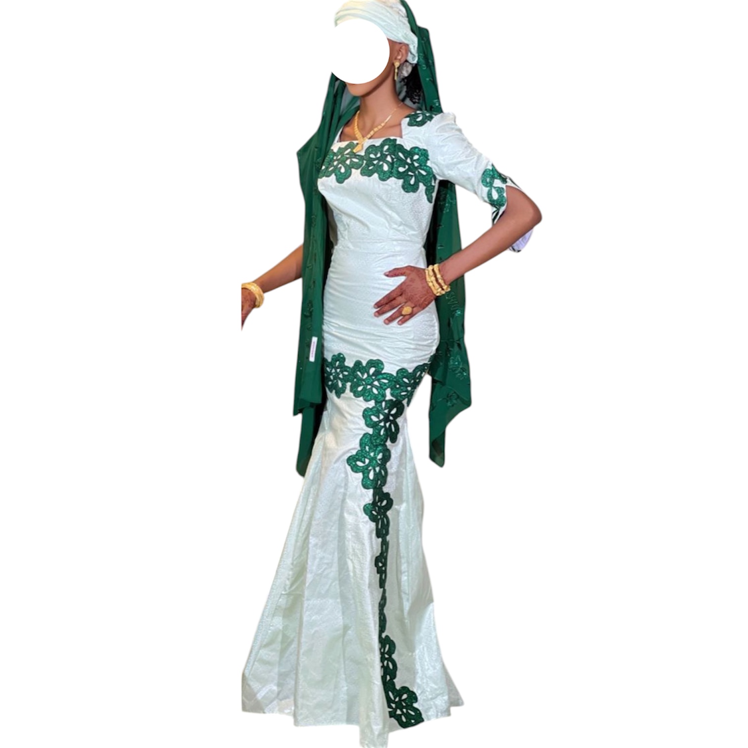 KD03062026, Robe Bazin, Taille S