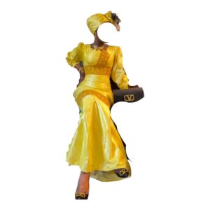 SB03062026, Robe Bazin, Taille S