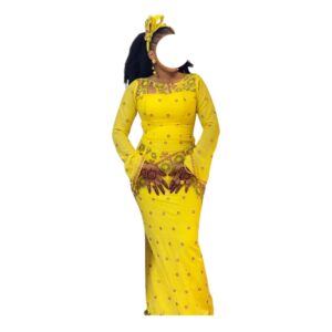 KG30062026, Robe Bordé, Taille L, Foulard